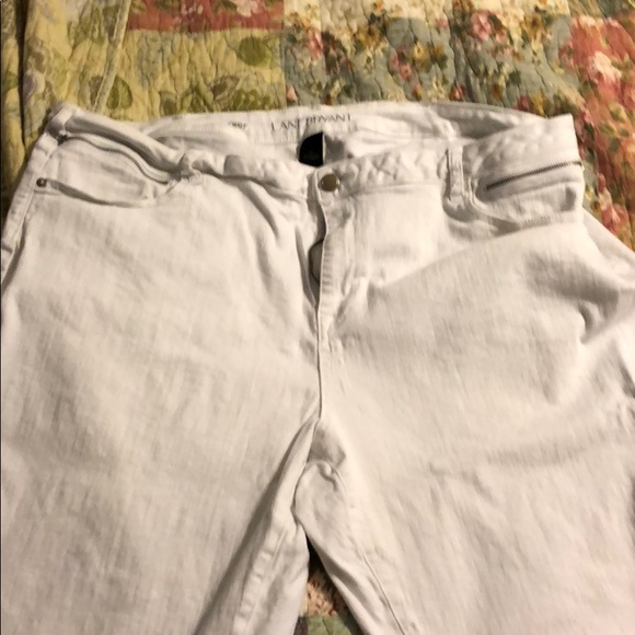 Lane Bryant Pants - White crop jeans